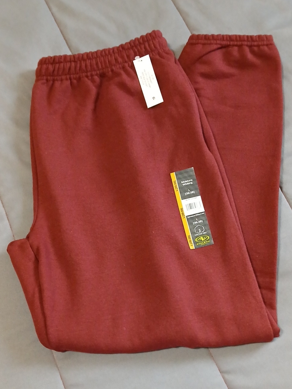 Athletic Works Men's L Fleece Jogger Sweatpants